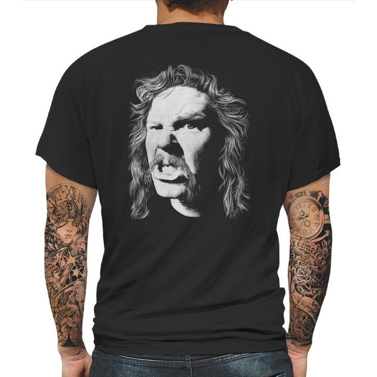 James Hetfield Bold Art Mens Back Print T-shirt