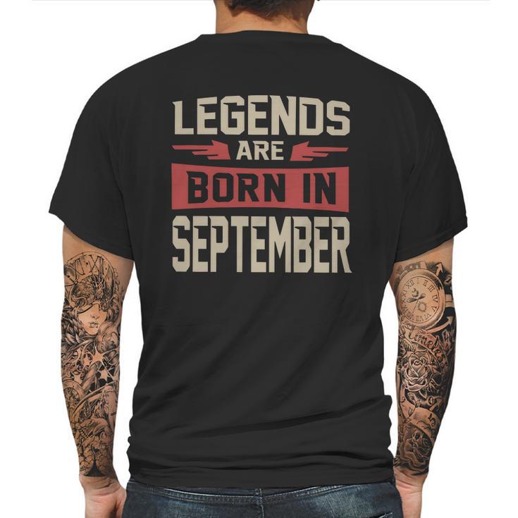 Jason Statham Legends Are Born In September Shirt Mens Back Print T-shirt