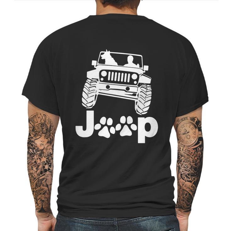 Jeep Dogs Mens Back Print T-shirt