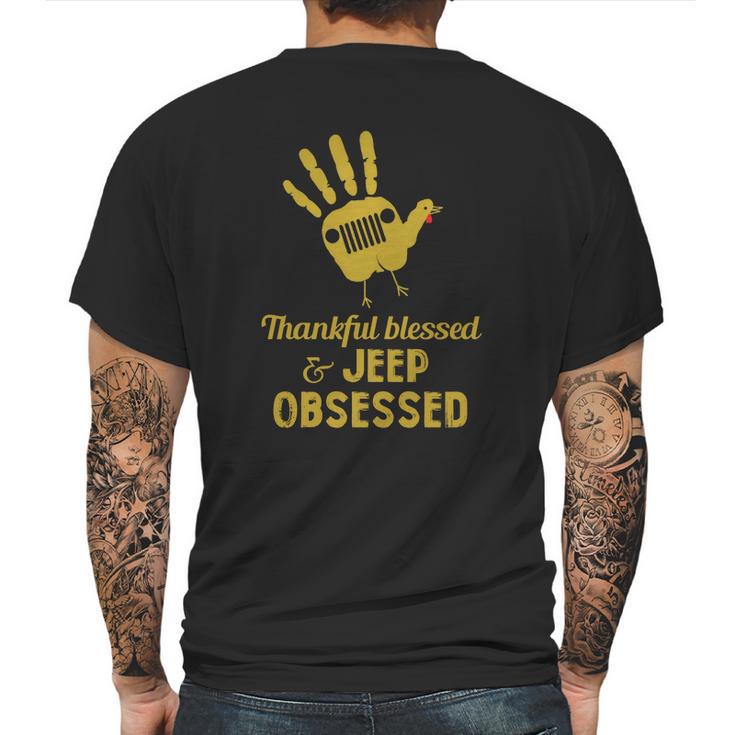 Jeep Obsessed  Jeep Shirt Mens Back Print T-shirt