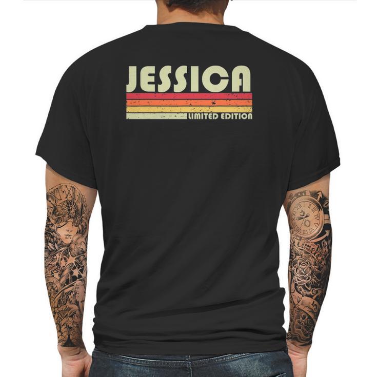 Jessica Gift Name Personalized Retro Vintage 80S Birthday Mens Back Print T-shirt