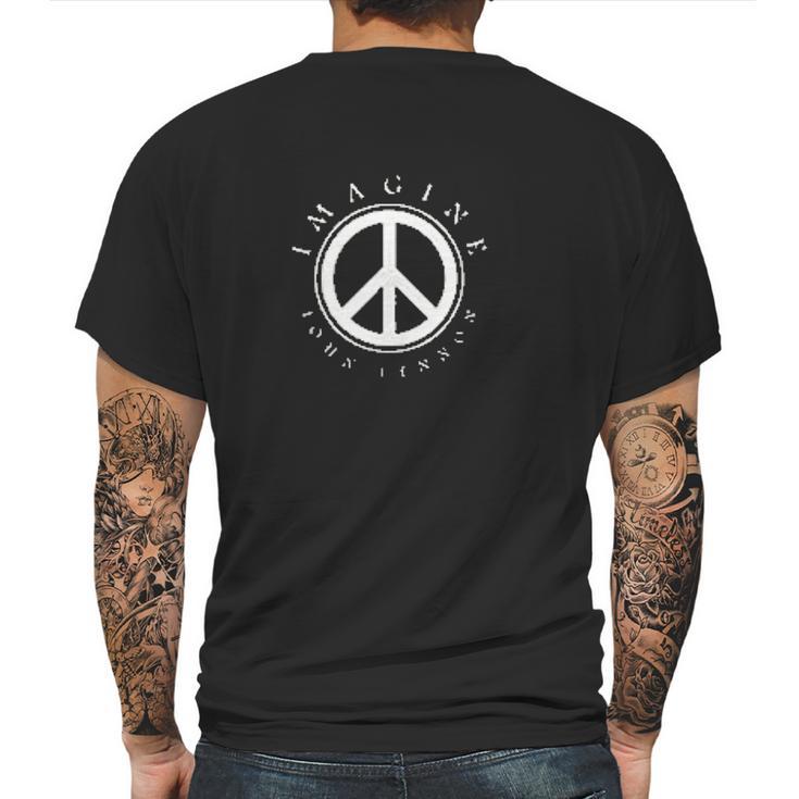 John Lennon  Imagine Mens Back Print T-shirt