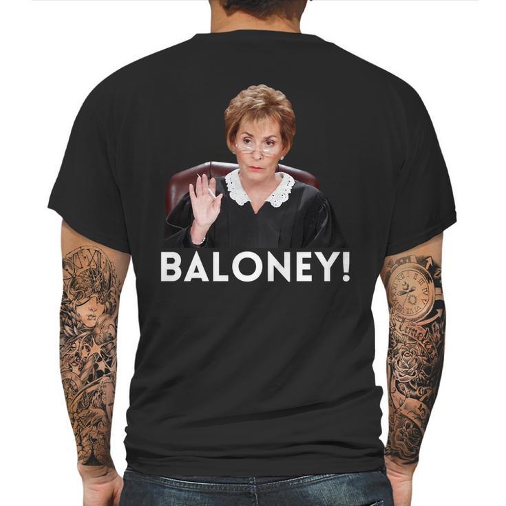 Judge Judy Baloney Mens Back Print T-shirt