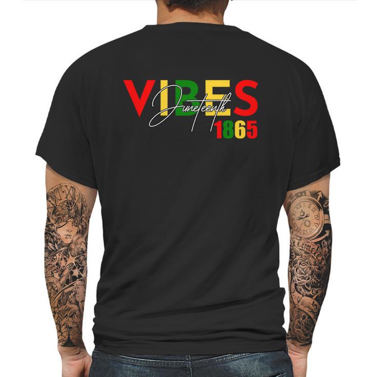 Juneteenth 1865 Shirt Juneteenth Vibes Black History Graphic Design Printed Casual Daily Basic Mens Back Print T-shirt