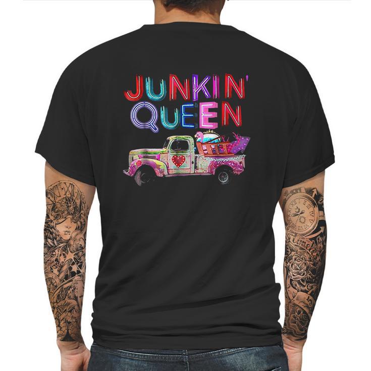 Junkin Queen Car Mens Back Print T-shirt