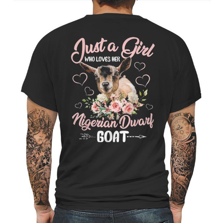 Just A Girl Who Loves Her Nigerian Dwarf Goat T Sh Mens Back Print T-shirt