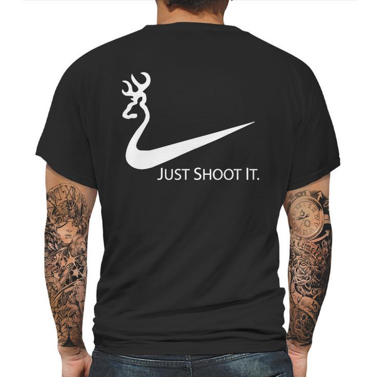 Just Shoot It Deer Hunting Buck Season T Shirt Mens Back Print T-shirt