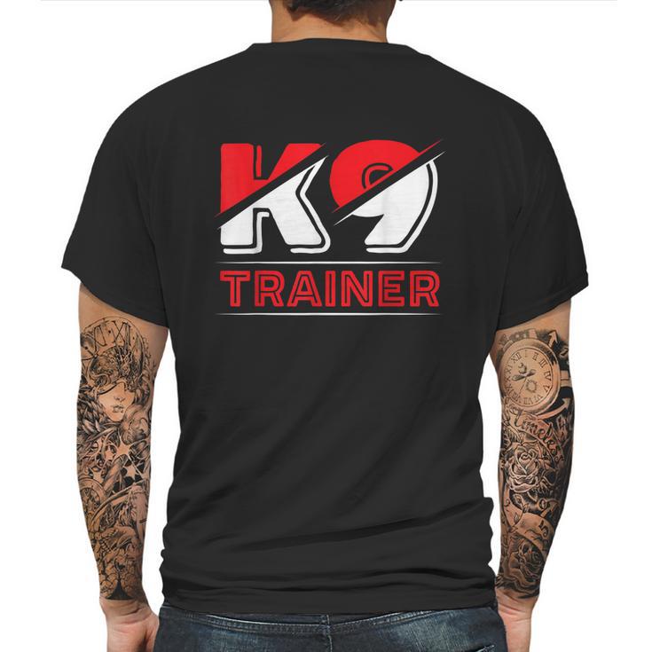 K9 Dog Trainer Doggy Training Puppy Handler K9 Unit Graphic Design Printed Casual Daily Basic Mens Back Print T-shirt