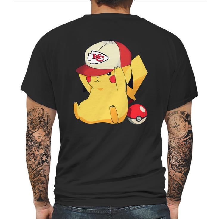 Kansas City Chiefs Pikachu Pokemon Shirt Mens Back Print T-shirt