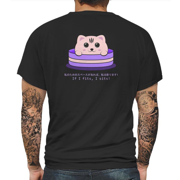 Kawaii Ca Pastel Neko Cute Chibi Anime Kanji Mens Back Print T-shirt