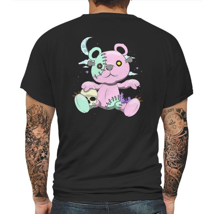 Kawaii Pastel Goth Witchy Bear And Skull Cute Creepy Bear Mens Back Print T-shirt