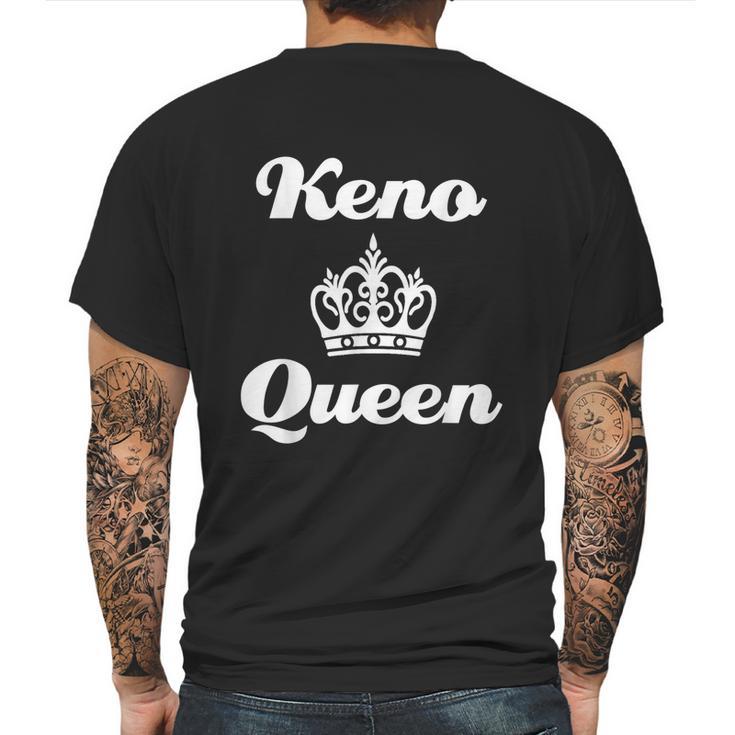 Keno Queen Casino Lover Mens Back Print T-shirt