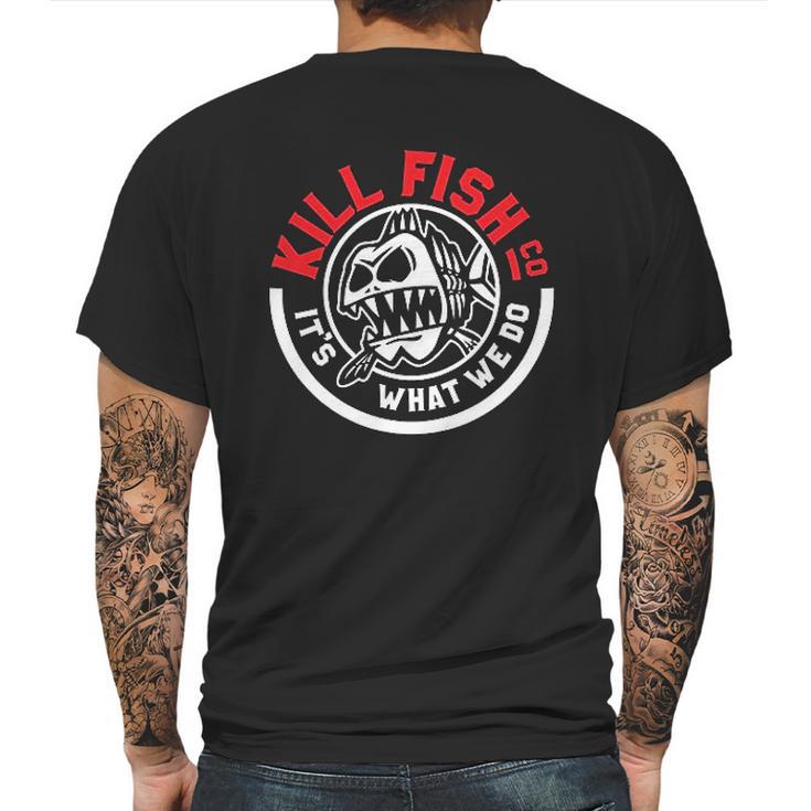 Kill Fish Circle Logo Theme Mens Back Print T-shirt