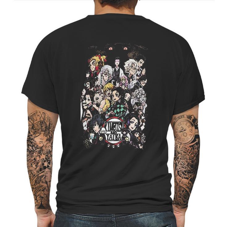 Kimetsu No Yaiba Demon Slayer All In Mens Back Print T-shirt