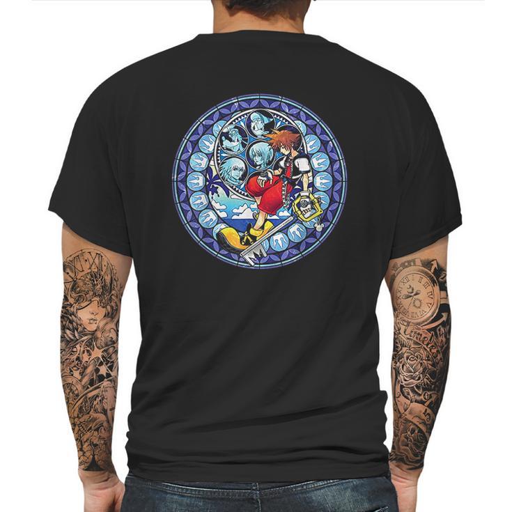 Kingdom Hearts Sora Stained Glass Mens Back Print T-shirt