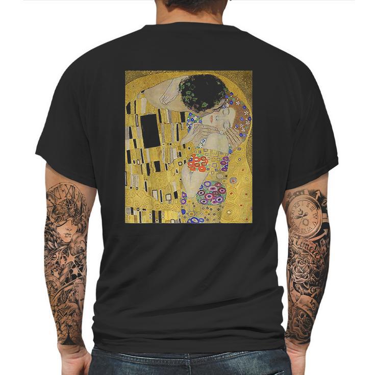 The Kiss Or Lovers By Gustav Klimt Mens Back Print T-shirt