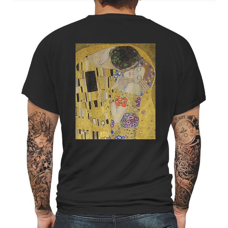 The Kiss Or Lovers By Gustav Klimt Mens Back Print T-shirt