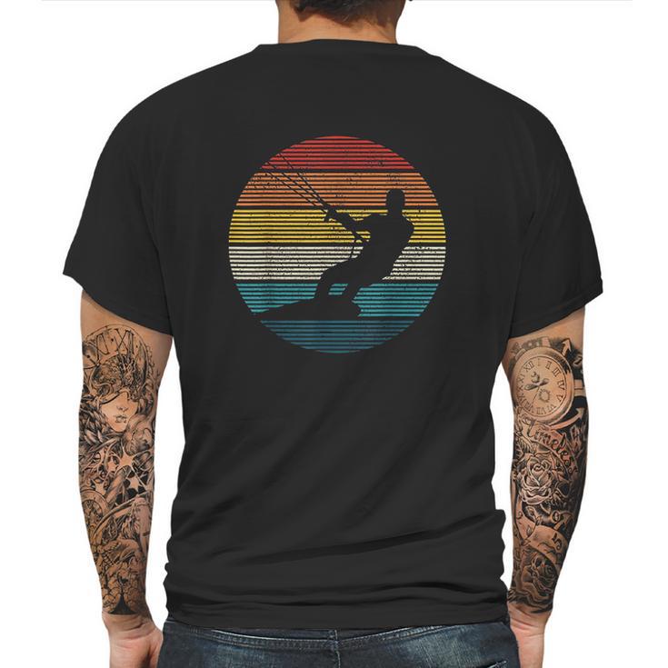 Kitesurfing Kiteboarding Kitesurf Vintage Kite Surfer Gift Mens Back Print T-shirt