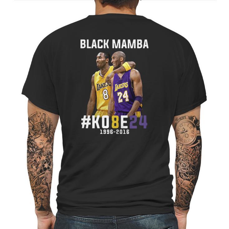 Kobe Bryant Black Mamba Mens Back Print T-shirt