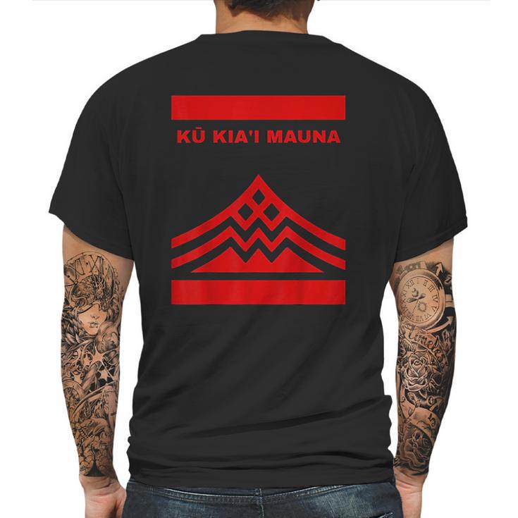 Ku Kiai Mauna Defend Mauna Kea Protect Aina Mens Back Print T-shirt