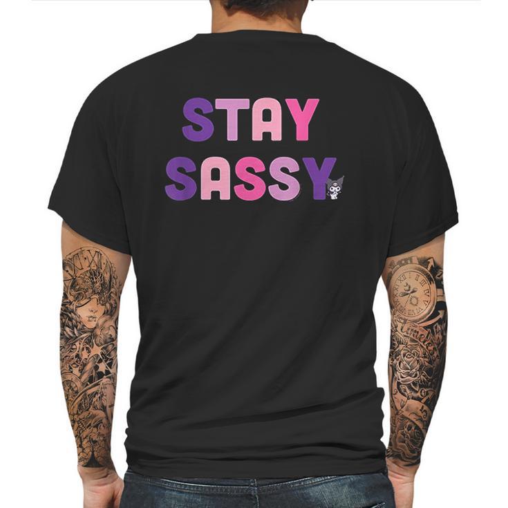 Kuromi Stay Sassy Mens Back Print T-shirt