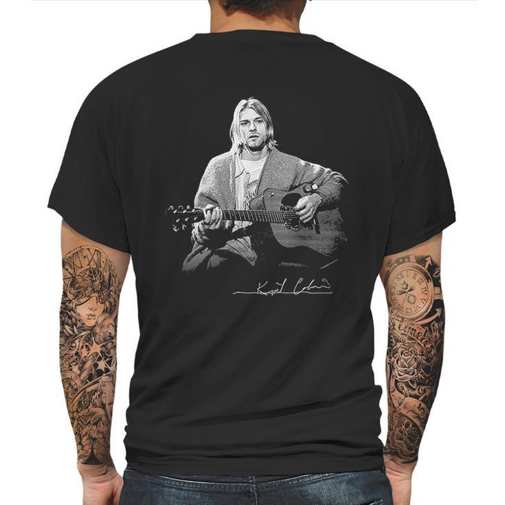 Kurt Cobain Unplugged Mens Back Print T-shirt