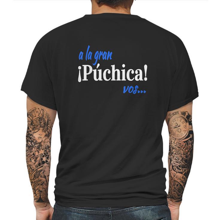 A La Gran Puchica Vos Spanish Slang El Salvador Mens Back Print T-shirt