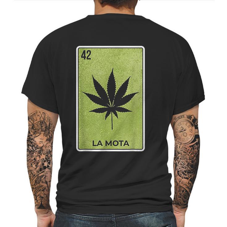 La Mota Mexican Card Funny Mexico Mens Back Print T-shirt