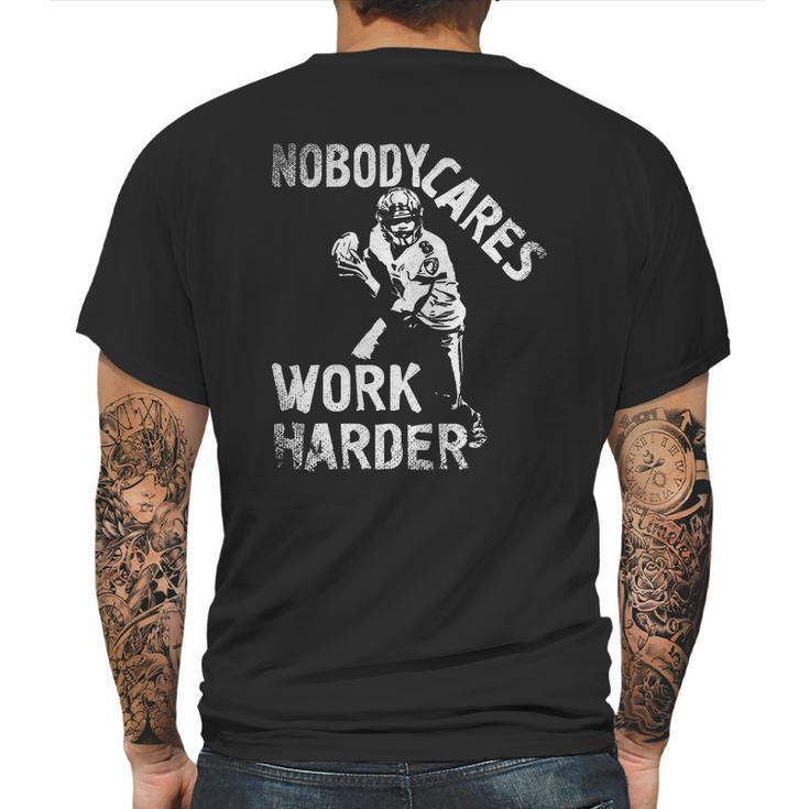 Lamar Jackson Nobody Cares Work Harder T-Shirt Mens Back Print T-shirt