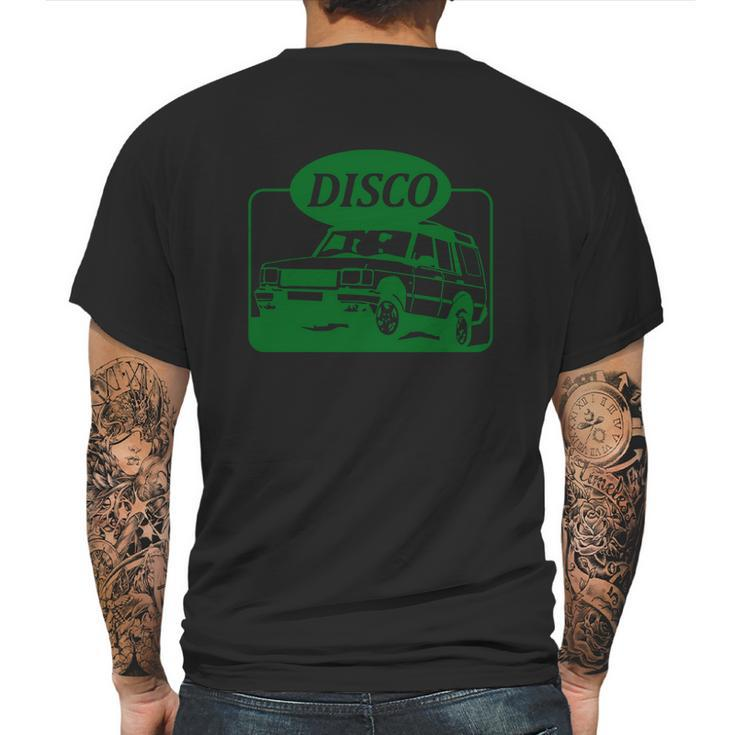 Land Rover Discovery Illustration Mens Back Print T-shirt