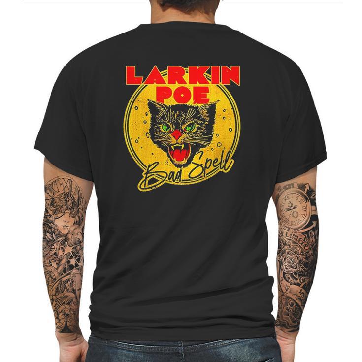 Larkin Poe Bad Spell Crazy Cat Face Mens Back Print T-shirt