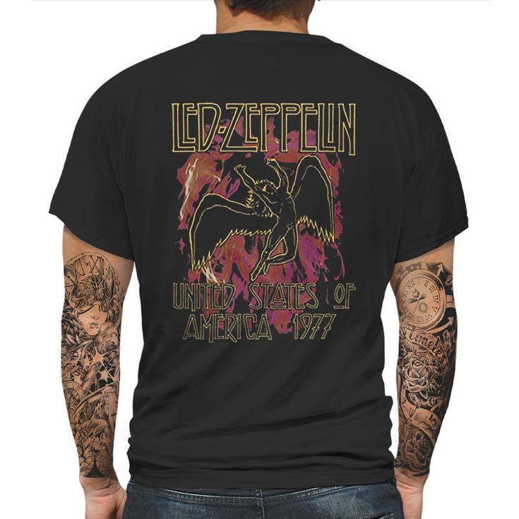 Led Zeppelin Black Mens Back Print T-shirt