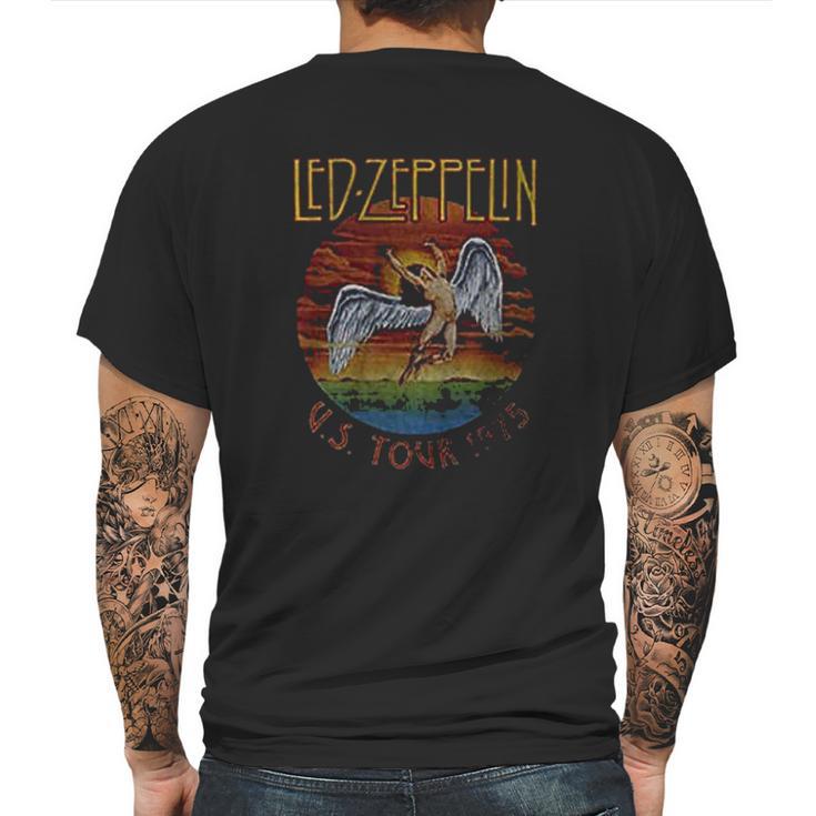 Led Zeppelin   Usa Tour 1975 Mens Back Print T-shirt