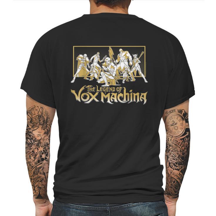 The Legend Of Vox Machina Main Characters Fight Pose Mens Back Print T-shirt