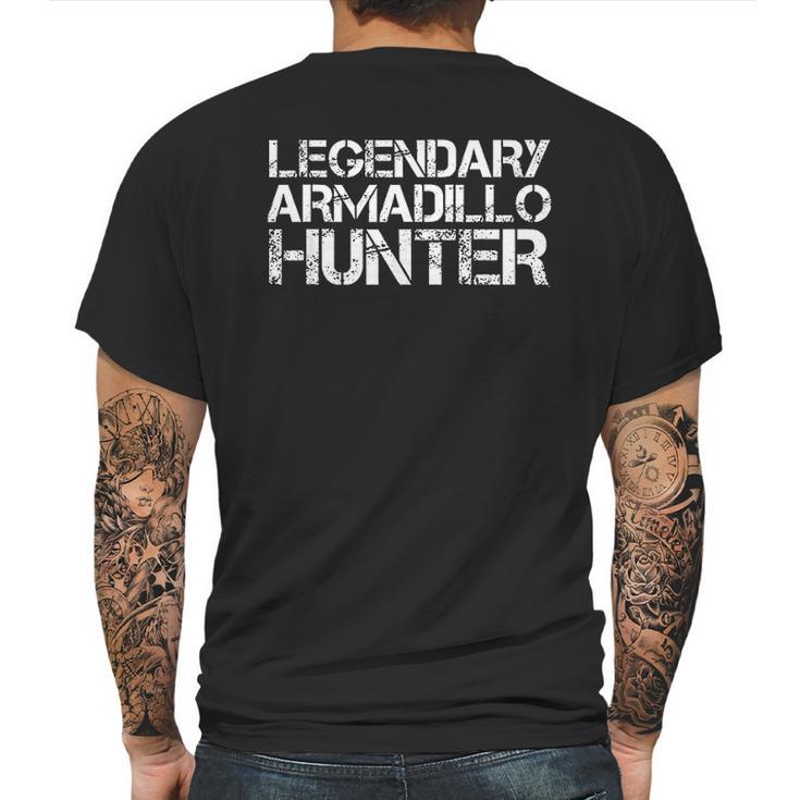 Legendary Armadillo Hunter Mens Back Print T-shirt