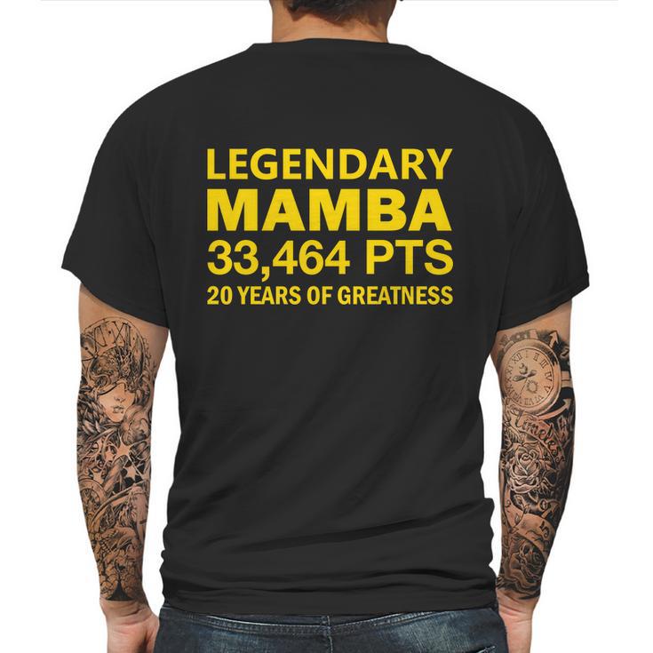 Legendary Mamba Out Farewell Tribute Graphic Design Printed Casual Daily Basic Mens Back Print T-shirt