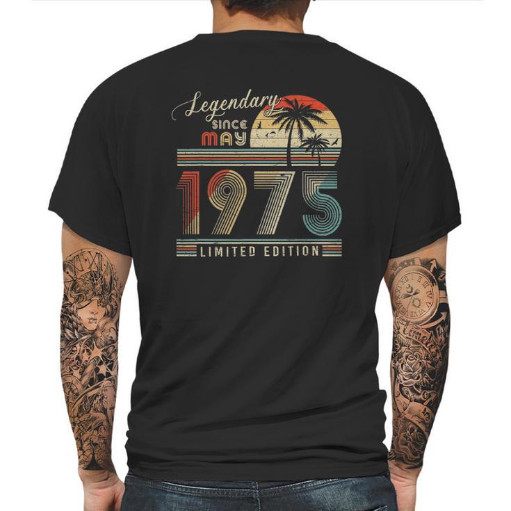 Legendary Since May 1975 Retro Vintage Limited Edition Mens Back Print T-shirt