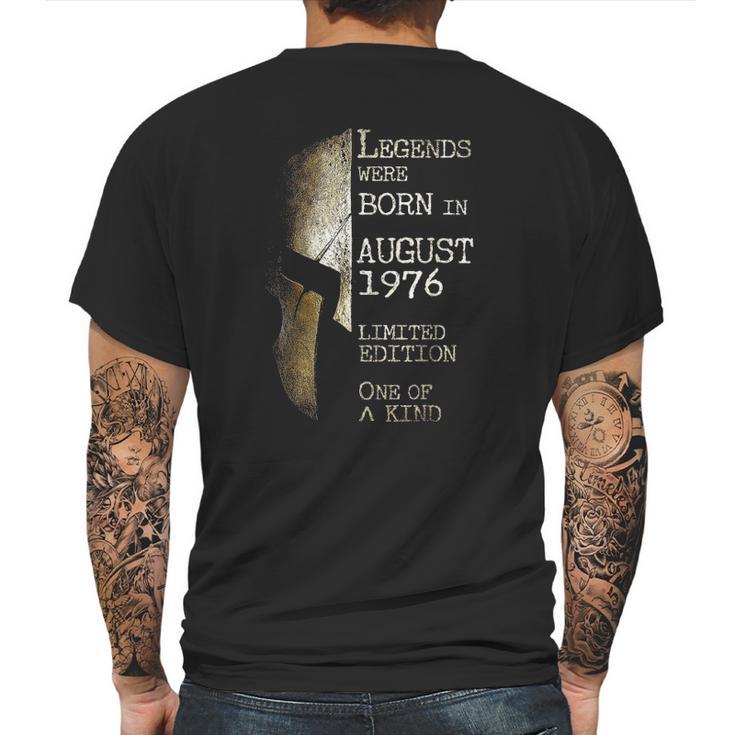 Legends Born In August 1976 45Th Birthday 45 Years Old Mens Back Print T-shirt