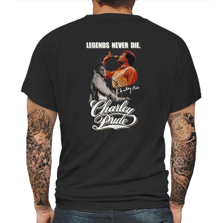 Legends Never Die Charley Pride Signature Mens Back Print T-shirt