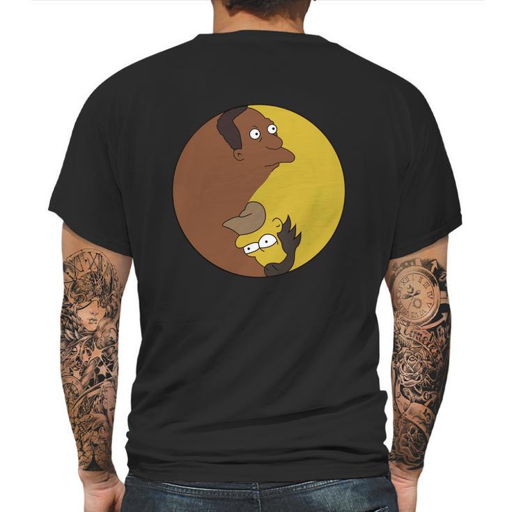 Lenny Carl Yin Yang T-Shirt Mens Back Print T-shirt