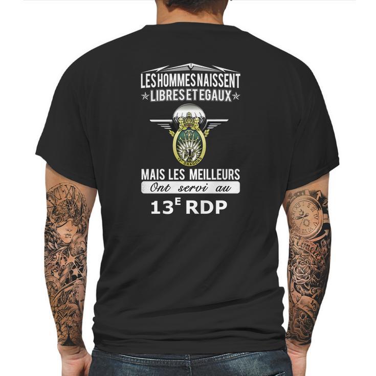 Les Meilleurs Hommes Ont Servi Au 13E Rdp Mens Back Print T-shirt