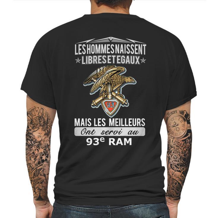 Les Meilleurs Ont Servi Au 93E Ram Mens Back Print T-shirt