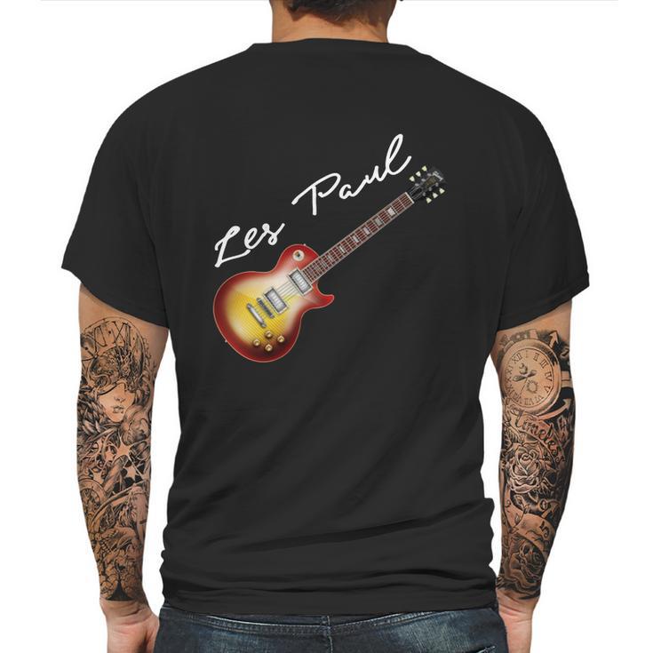 Les Paul Gibson Electric Guitar Mens Back Print T-shirt