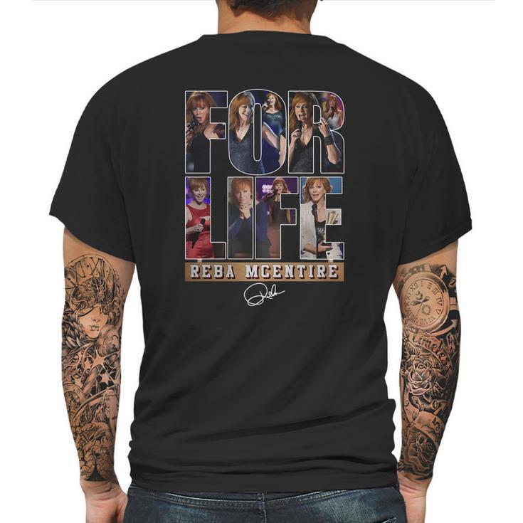 For Life Reba Mcentire Mens Back Print T-shirt