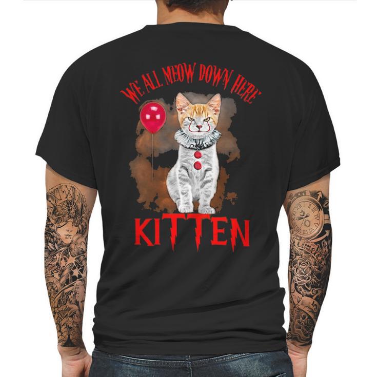 Limted Edition Kitten Halloween Mens Back Print T-shirt