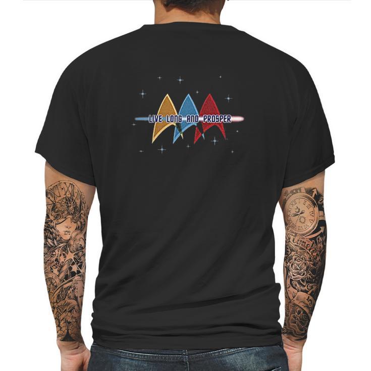 Live Long And Prosper Mens Back Print T-shirt