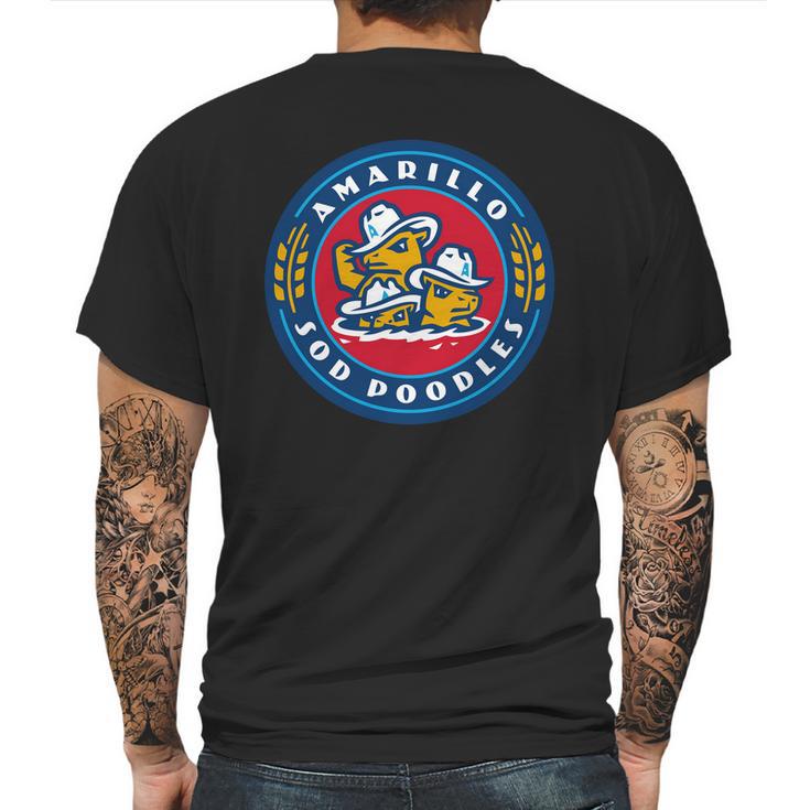 Logo Amarillo Sod Poodles Mens Back Print T-shirt