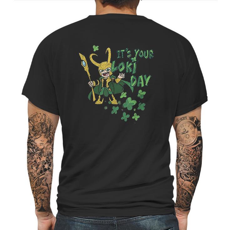 It Is Your Loki Day Shamrocks St Patricks Day Mens Back Print T-shirt