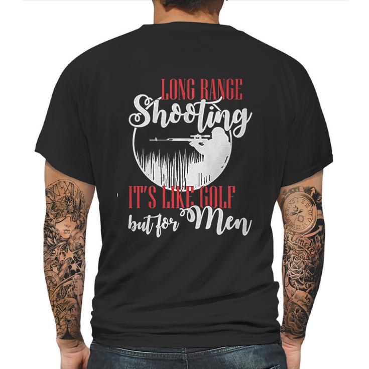 Long Range Shooting Like Golf Funny Mens Back Print T-shirt