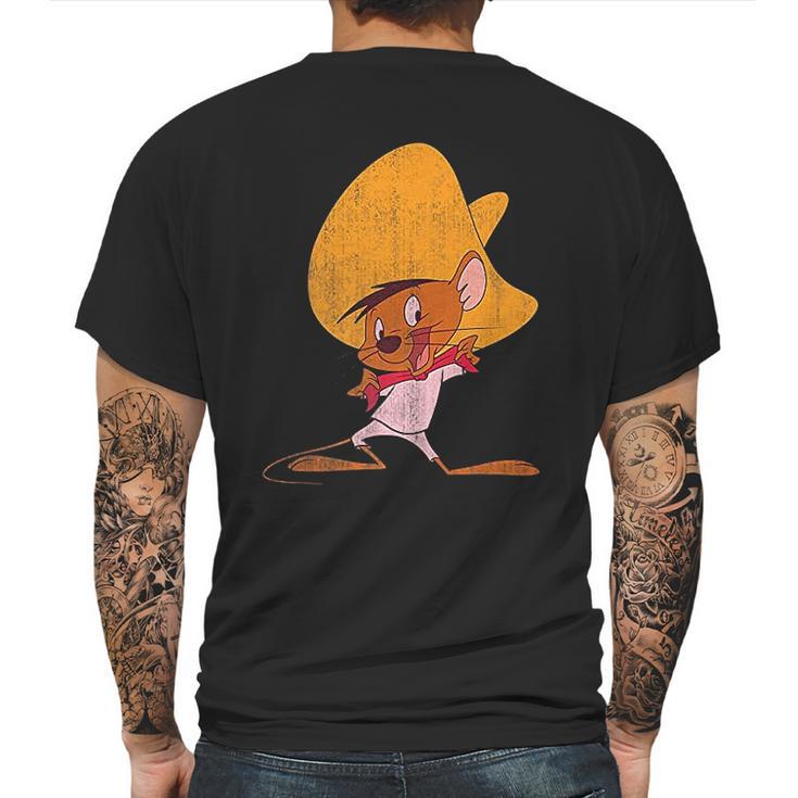 Looney Tunes Speedy Gonzales Red Hue Portrait Mens Back Print T-shirt